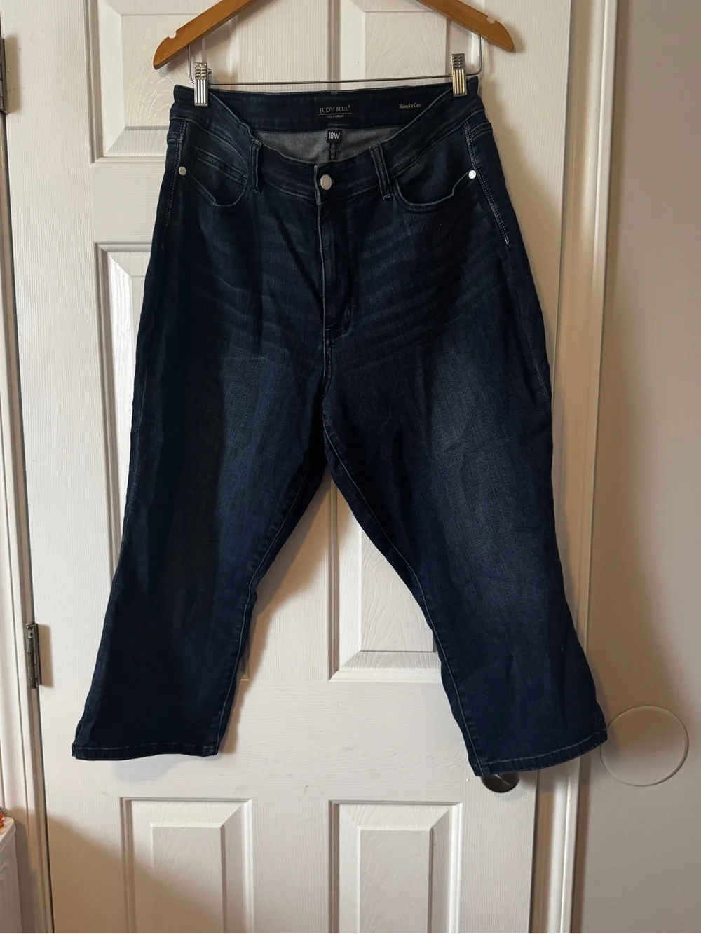 Judy Blue Skinny Fit Capri Dark Wash Stretch Denim Jeans Women’s Size 18W